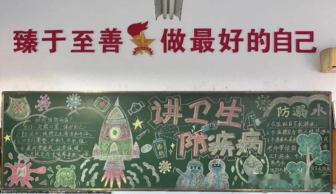 【疫情板报图片小学生