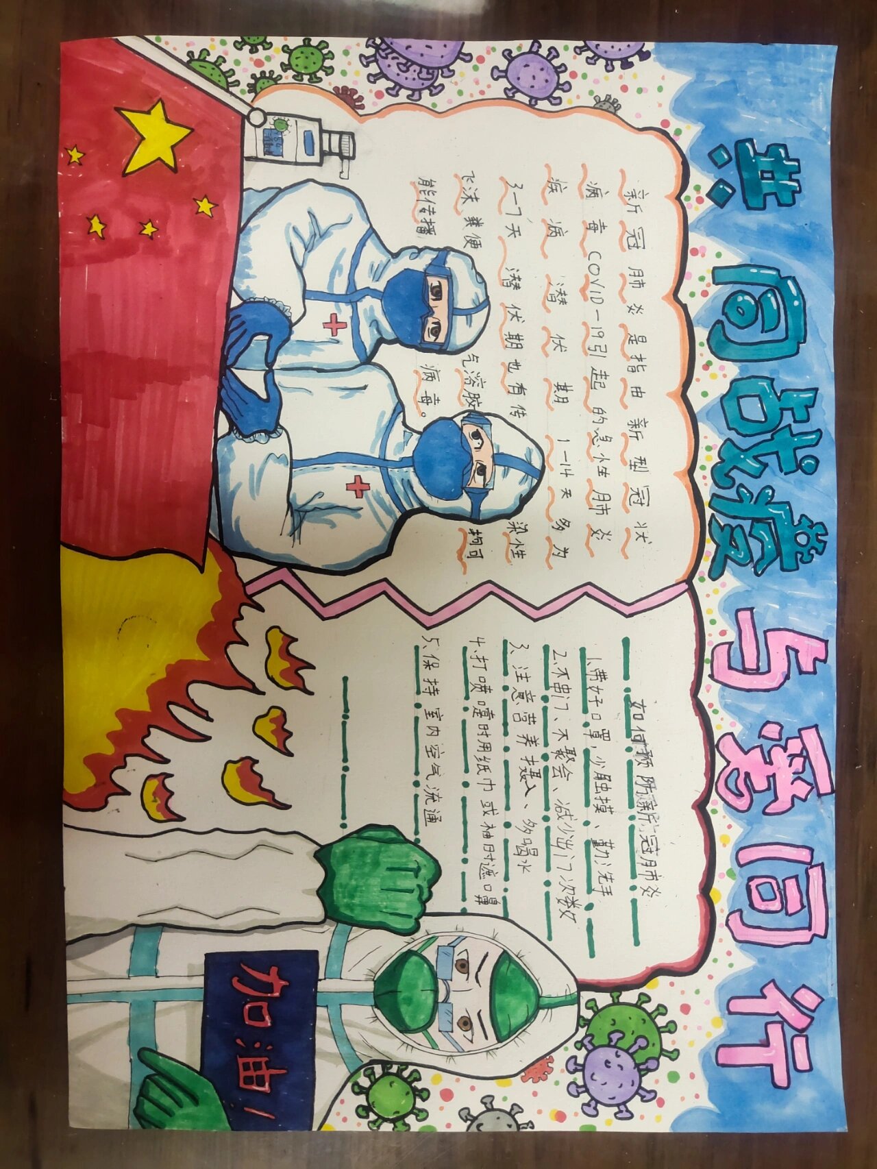 【2022新冠疫情手抄报/新冠疫情手抄报简单好看】