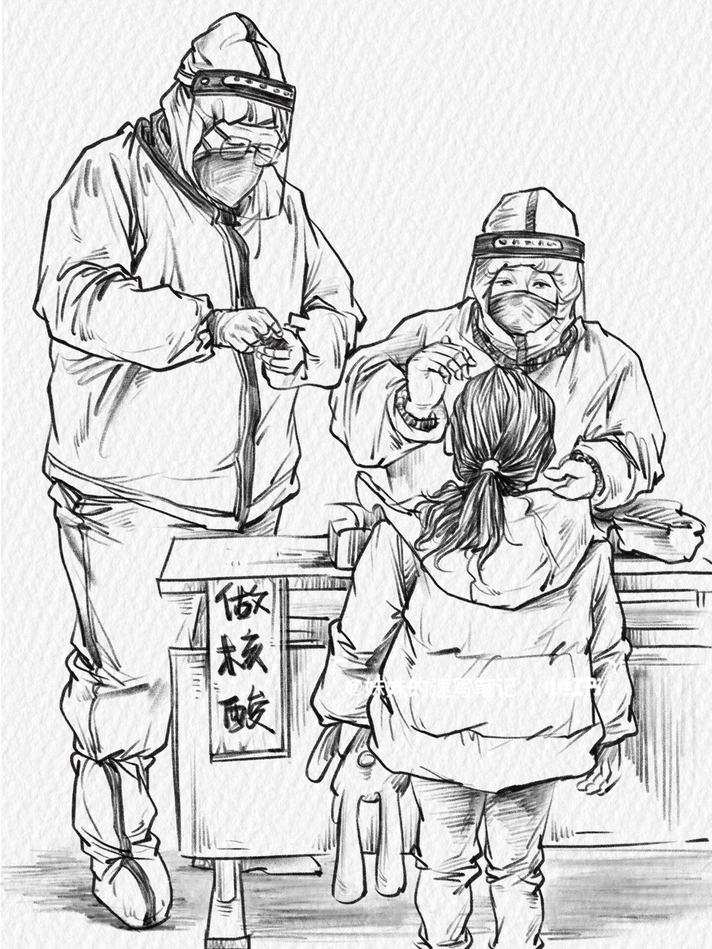 【疫情绘画素材，疫情绘画作品一等奖简单】