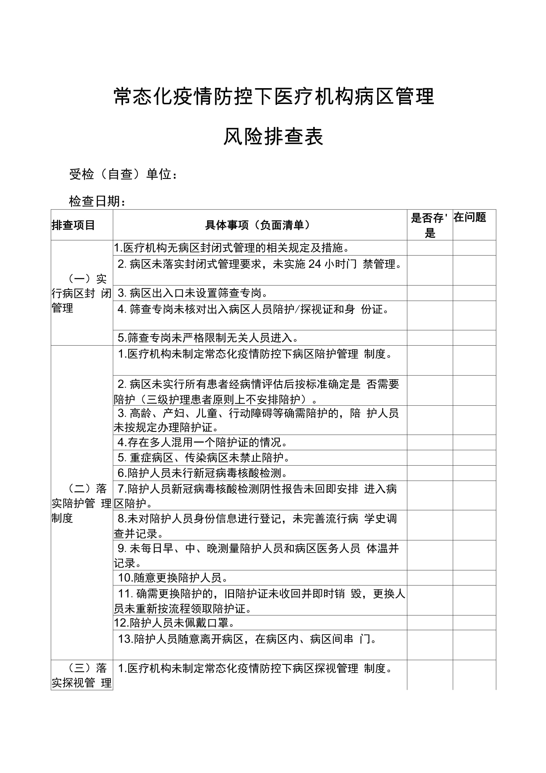 【疫情防控排查工作方案 【疫情防控排查工作方案