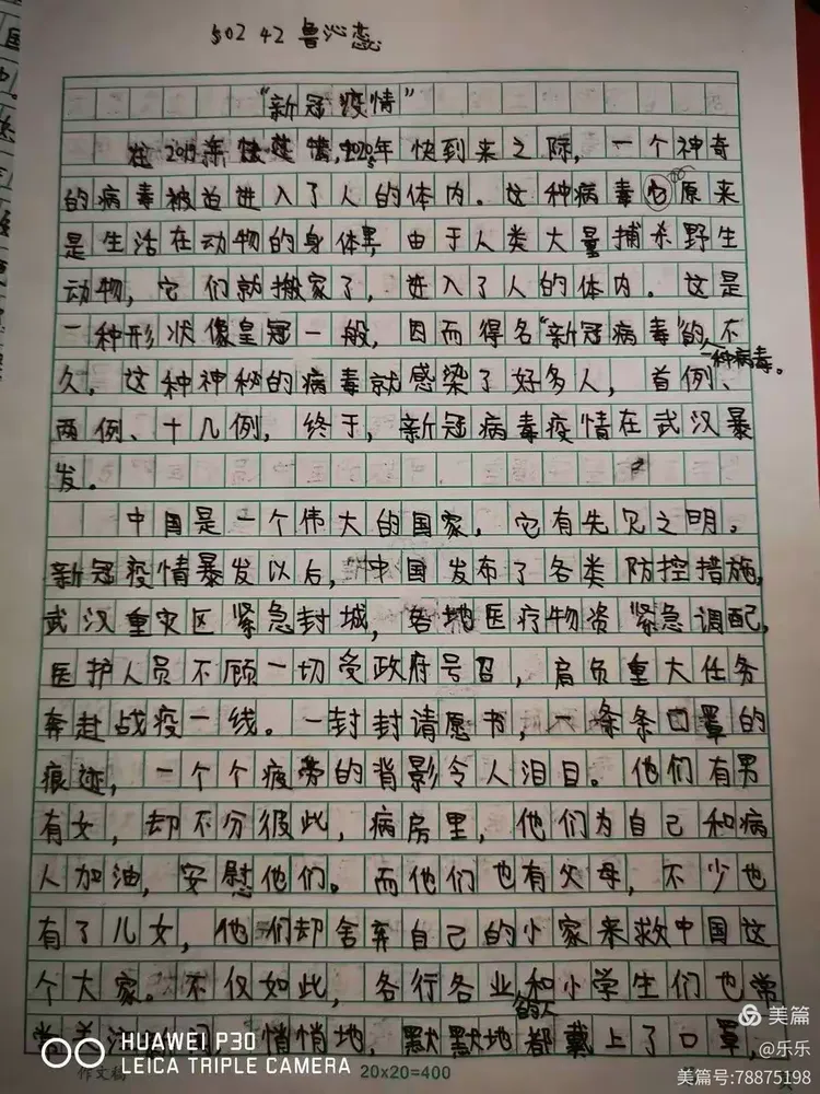 新冠疫情,的作文】