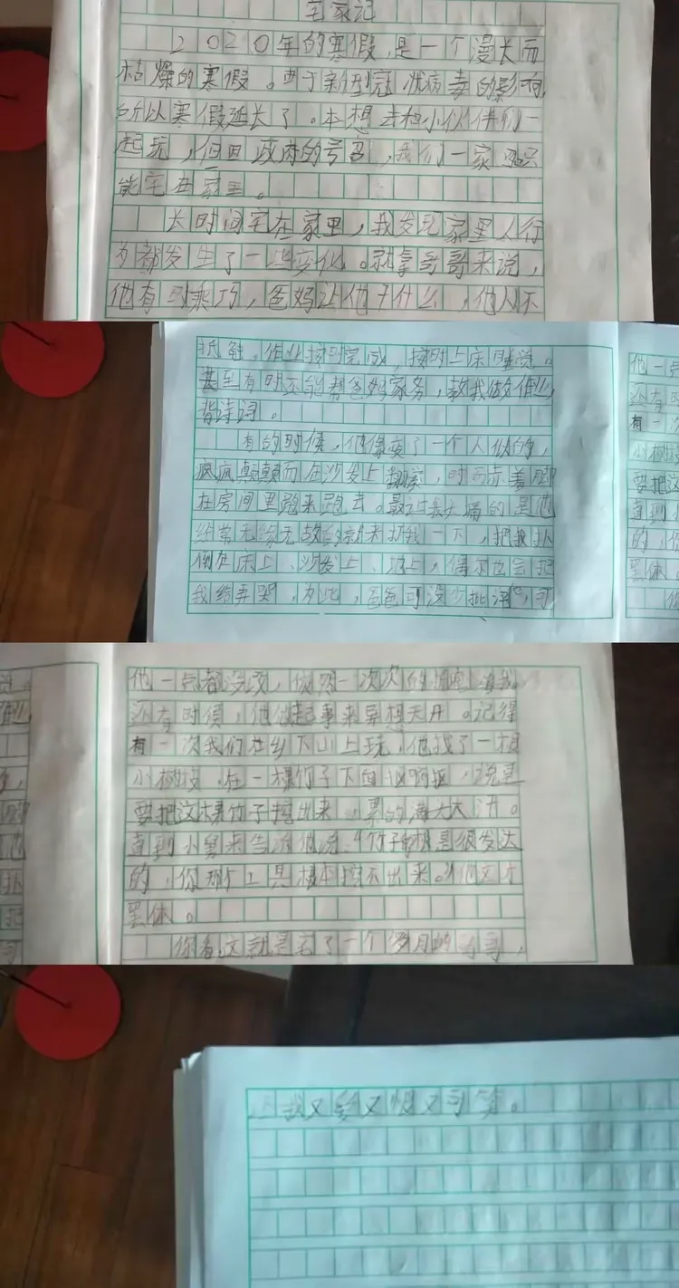 疫情宅家的滋味作文】